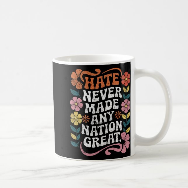 Taza De Café Presidente liberal antidemócrata floral (Derecha)