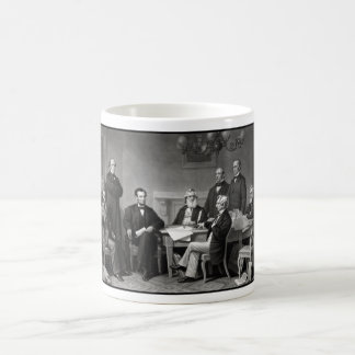Taza De Café Presidente Lincoln y su gabinete