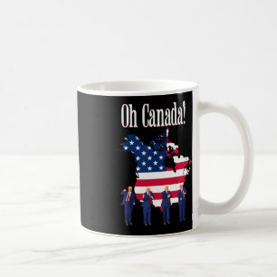 Taza De Café Presidente Trump Divertido Diciendo Oh Canadá Mapa