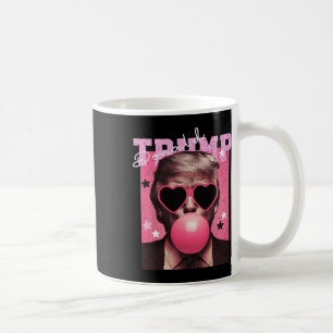 Taza De Café Presidente Trump Soplando Chicle Divertido Chicle 