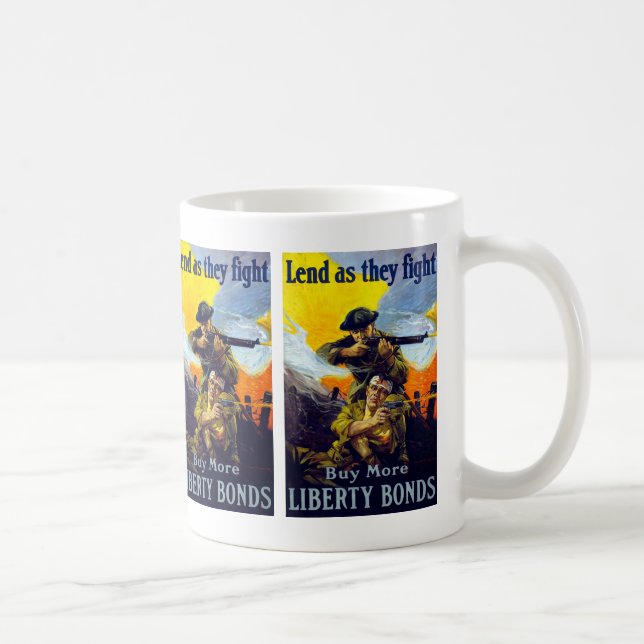 Taza De Café Presta mientras luchan ~ Compra más bonos de liber (Derecha)