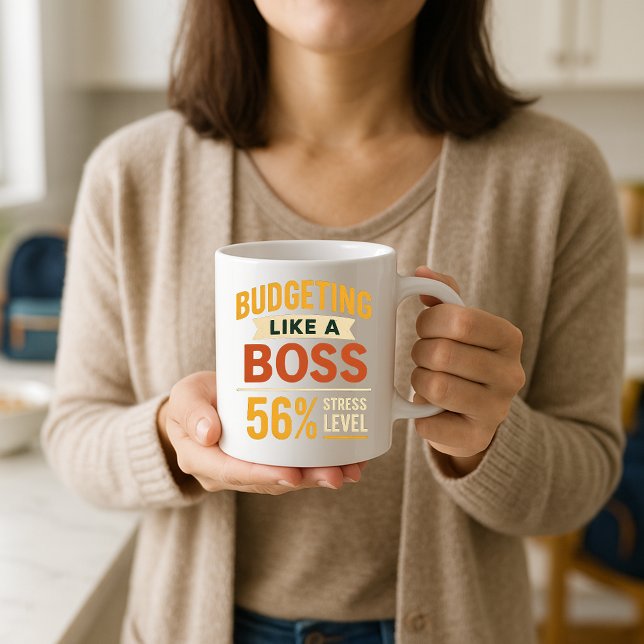 Taza De Café Presupuestar como un jefe de nivel de estrés de pa (Subido por el creador)
