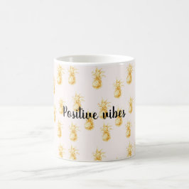 Taza De Café presupuesto personalizado de Rubor Gold Tropical P