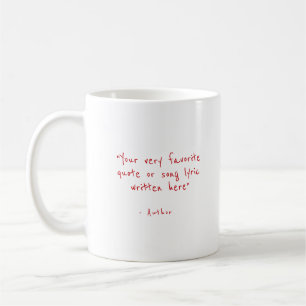 Taza De Café presupuesto personalizado en rojo - cree su propio