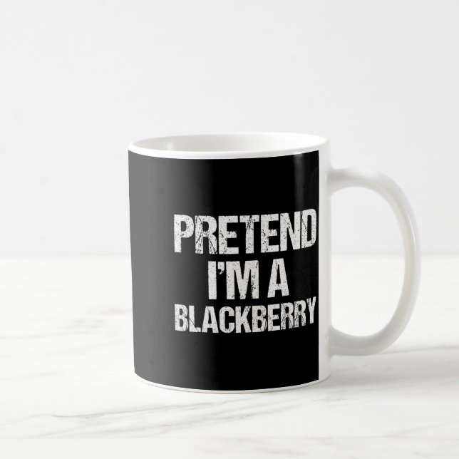 Taza De Café Pretend I'm A Blackberry Funny Lazy Halloween Cost (Derecha)