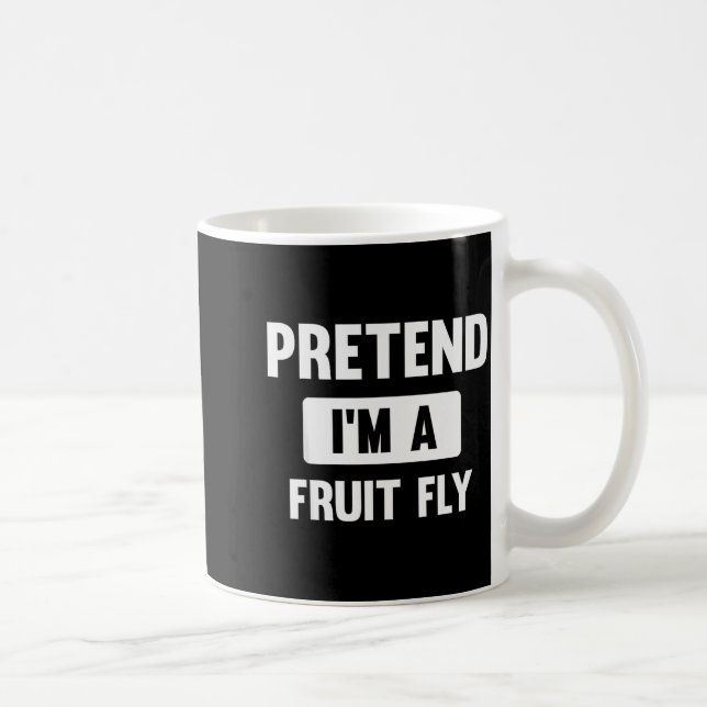 Taza De Café Pretend I'm A Fruit Fly Funny Halloween Costume  (Derecha)