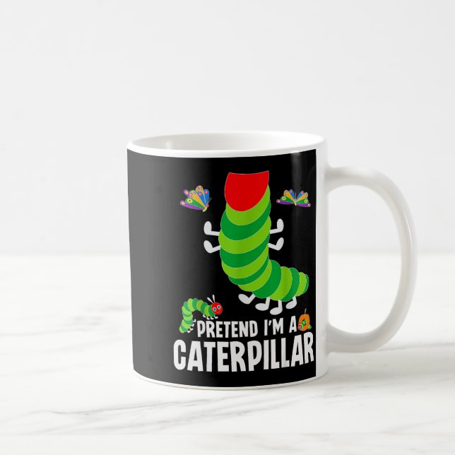 Taza De Café Pretend I'm A Funny Lazy Halloween Costume  (Derecha)