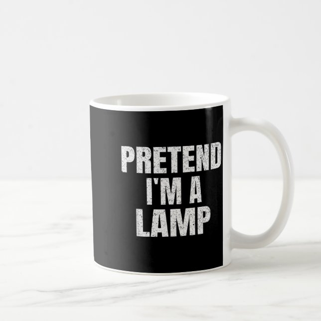 Taza De Café Pretend I'm A Lamp Family Group Lazy Easy Hallowee (Derecha)