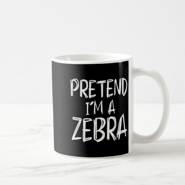 Taza De Café Pretend I'm A Zebra Costume Halloween Party Family (Derecha)