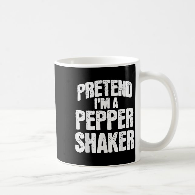 Taza De Café Pretend I'm Pepper Shaker Funny Matching Halloween (Derecha)
