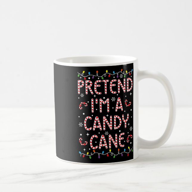 Taza De Café Pretende que soy un canalla de Navidades divertido (Derecha)