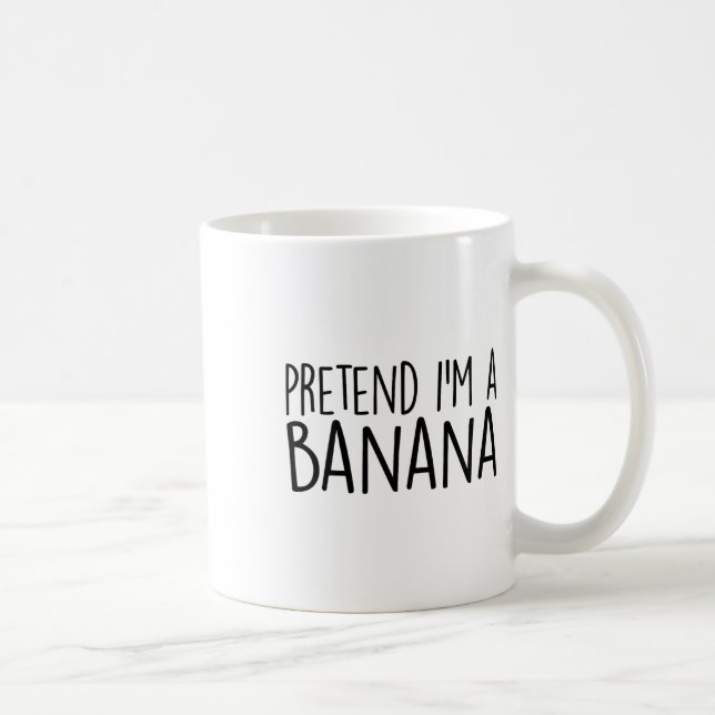 Taza De Café Pretende que soy un disfraz perezoso de Halloween  (Derecha)