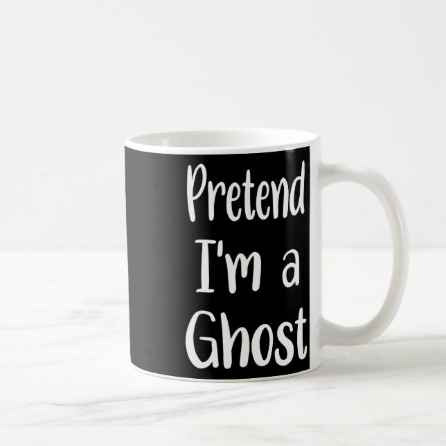 Taza De Café Pretende que soy un fantasma disfraz Halloween Laz (Derecha)