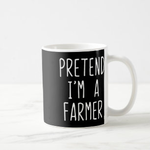 Taza De Café Pretende que soy un granjero disfrazado Halloween