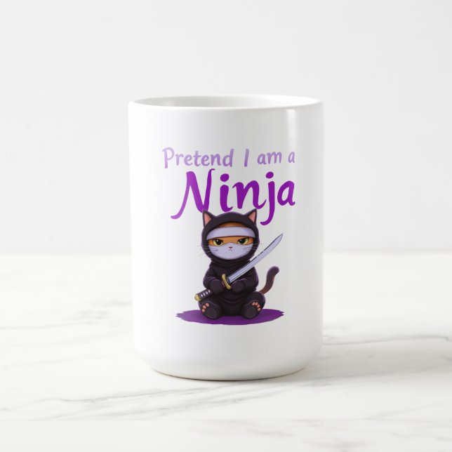 Taza De Café Pretende que soy un Ninja - Divertido disfraz de H (Centro)