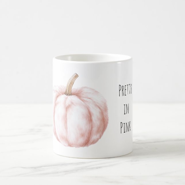 Taza De Café Pretty in Pink Soft Fur Pumpkin (Centro)