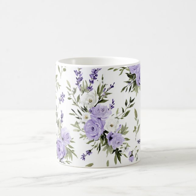Taza De Café Pretty Lavender Flowers (Centro)
