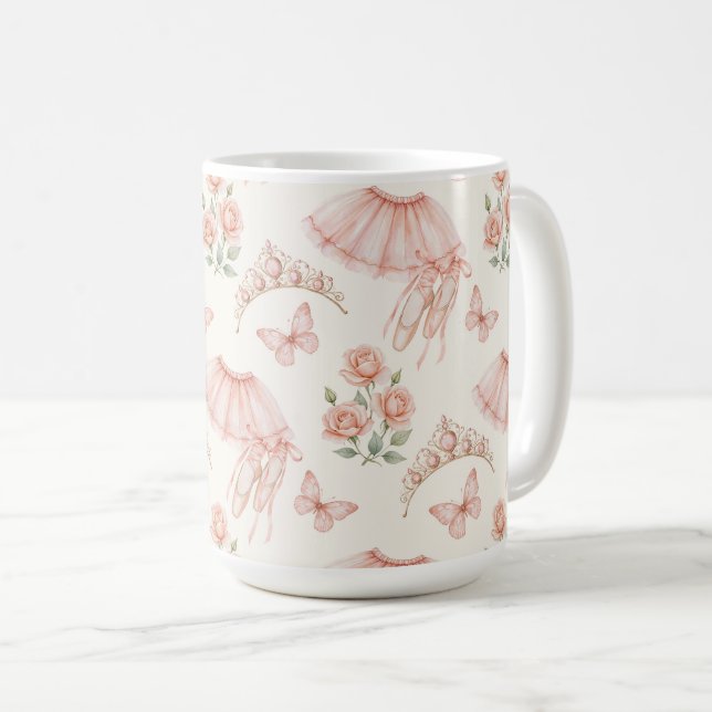 Taza De Café Pretty pink ballerina inspired design (Anverso derecho)