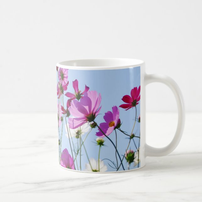 Taza De Café Pretty Purple Wild Flowers Meadow (Derecha)