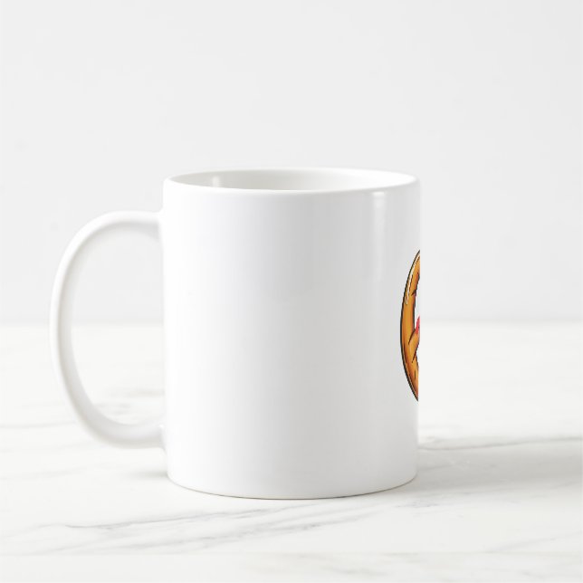Taza De Café Pretzel Pal con corbata (Izquierda)