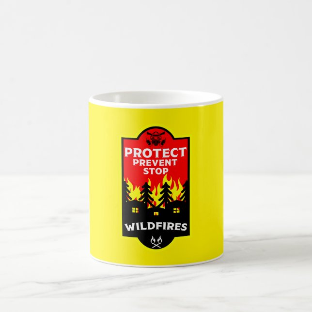 Taza De Café Prevención de Incendios Forestales de Bush (Centro)