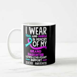 Taza De Café Prevención del recuerdo púrpura verdoso de mi niet