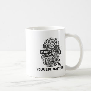 Taza De Café Prevención del suicidio Problemas de vida Suicidio