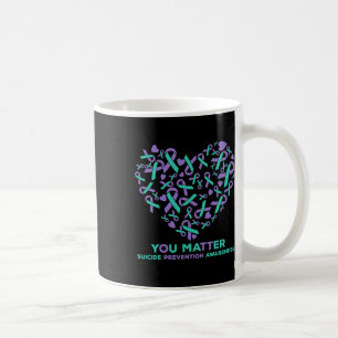 Taza De Café Prevención del suicidio Sensibilización Cinta Card
