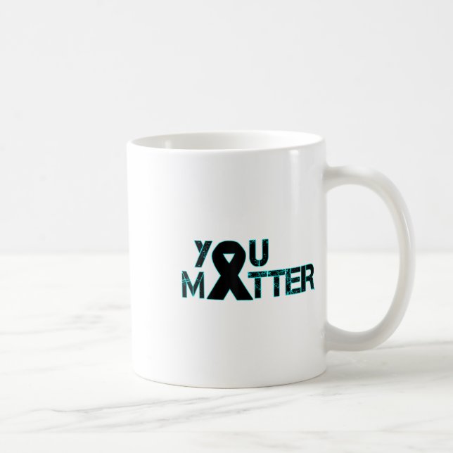 Taza De Café Prevención suicida Conciencia sobre depresión (Derecha)