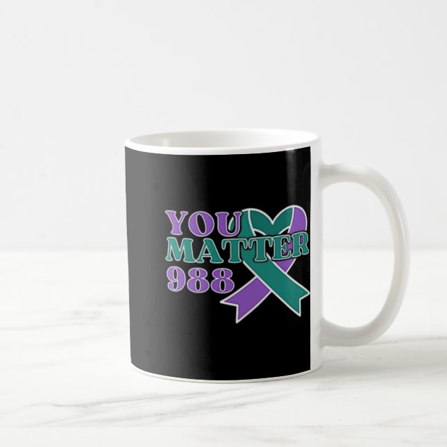 Taza De Café Prevention 988 You Problem Cket Design  (Derecha)