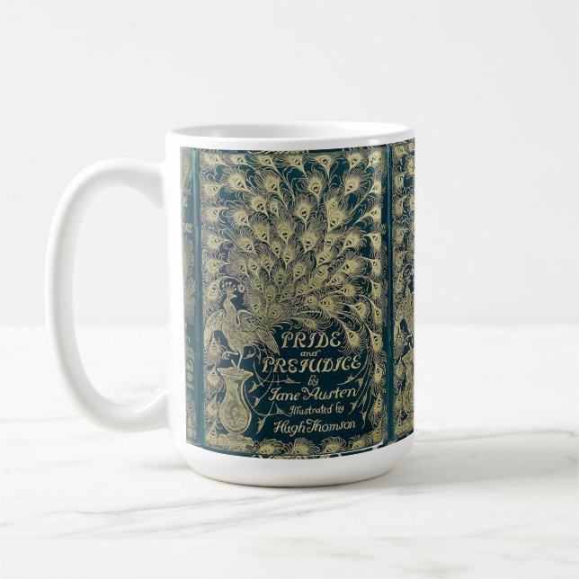 Taza De Café Pride and Prejudice Peacock Cover (Izquierda)