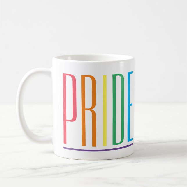 Taza De Café PRIDE White Mug (Izquierda)