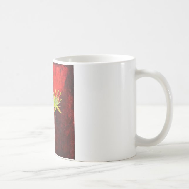 Taza De Café Primavera Amor Floral Pintura Mug Blanco (Derecha)