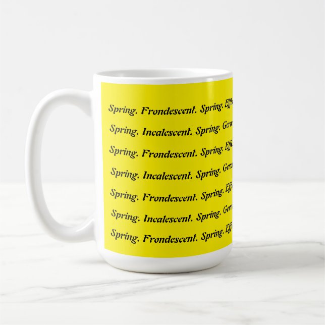 Taza De Café Primavera De Palabras (Izquierda)