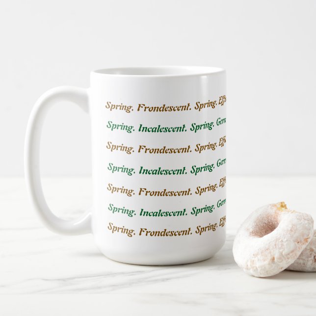 Taza De Café Primavera De Palabras (Con donut)