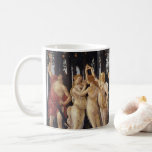 Taza De Café Primavera, herencia de la primavera por Sandro Bot<br><div class="desc">Primavera o Alegoría de Primavera c. 1482 de Sandro Botticelli (1444-1510) es una pintura de la naturaleza de la mitología del arte del Renacimiento vintage con un grupo de figuras mitológicas en un bosque o jardín. Alegórico por el crecimiento exuberante de la temporada de primavera. Hay seis mujeres, dos hombres...</div>