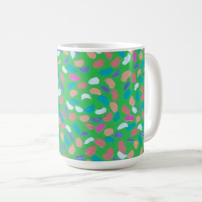 Taza De Café Primavera Verde arte pintoresco (Anverso derecho)