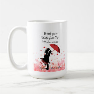 Taza De Café Primer aniversario de pareja Personalizado románti