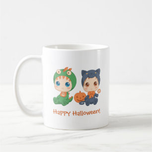 Taza De Café Primer bebé de Halloween vestido negro de dragón