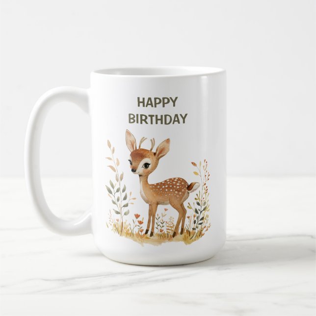 TAZA DE CAFÉ PRIMER BRITHDAY FELIZ (Izquierda)