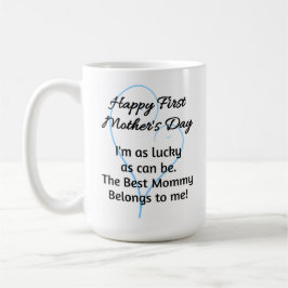 Taza De Café Primer café materno para niños gemelos