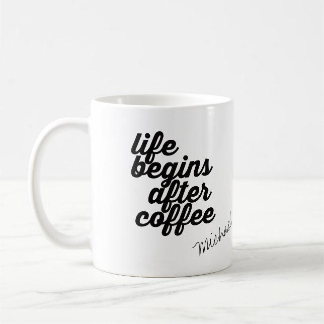 Taza De Café primer café, personalizado (Izquierda)