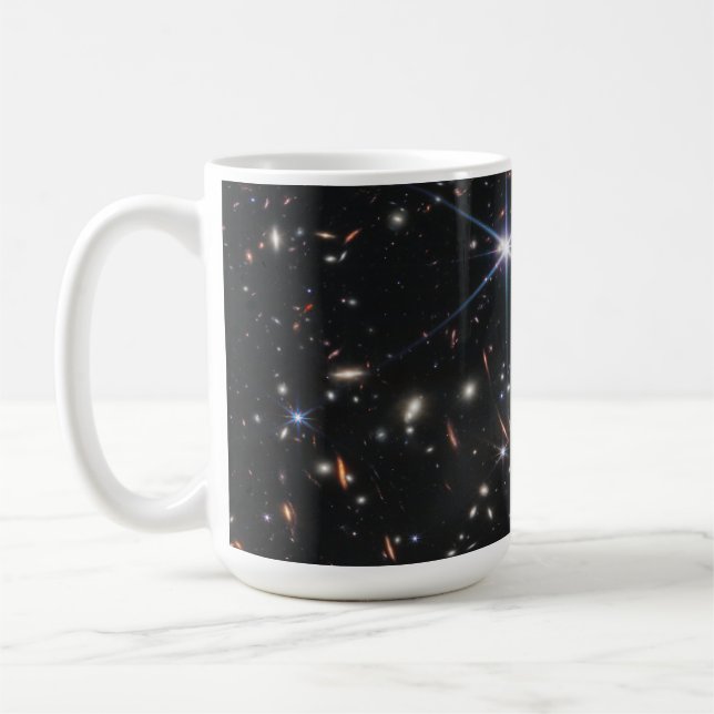 Taza De Café "Primer campo profundo de Webb" - Telescopio James (Izquierda)