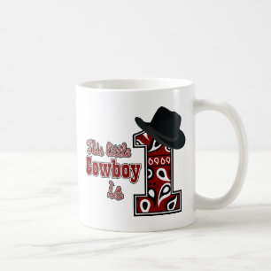 Taza De Café Primer cumpleaños de Cowboy