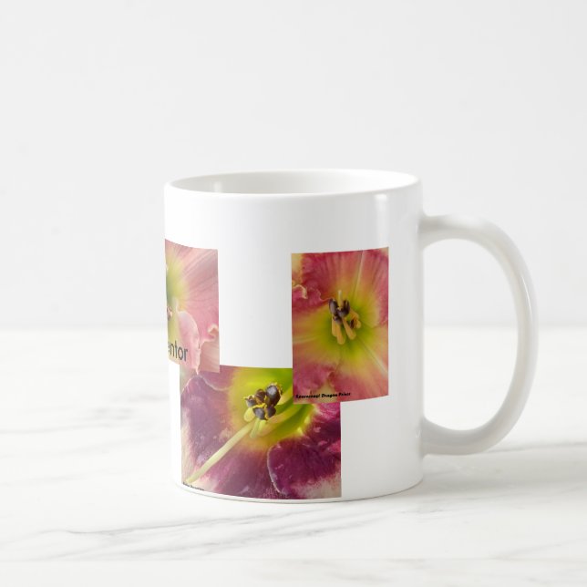 Taza De Café Primer del Daylily (Derecha)
