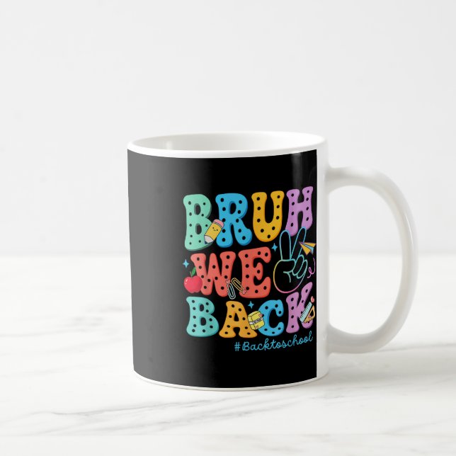 Taza De Café Primer Día De Colegio Tío Volvemos Retro  (Derecha)