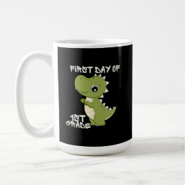 Taza De Café primer día de escuela, primer día de primer grado