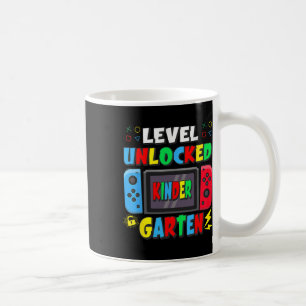 Taza De Café Primer Día De Jardín De Infantes Nivel Desbloquead