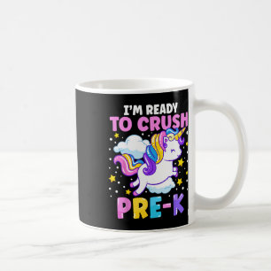 Taza De Café Primer día de la escuela preescolar estoy listo pa