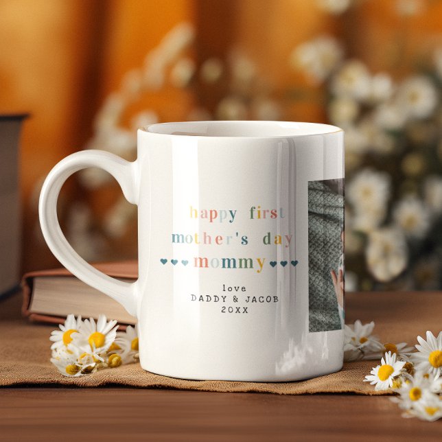 Taza De Café Primer Día de la Madre | 3 COLLAGE DE FOTOS (Subido por el creador)
